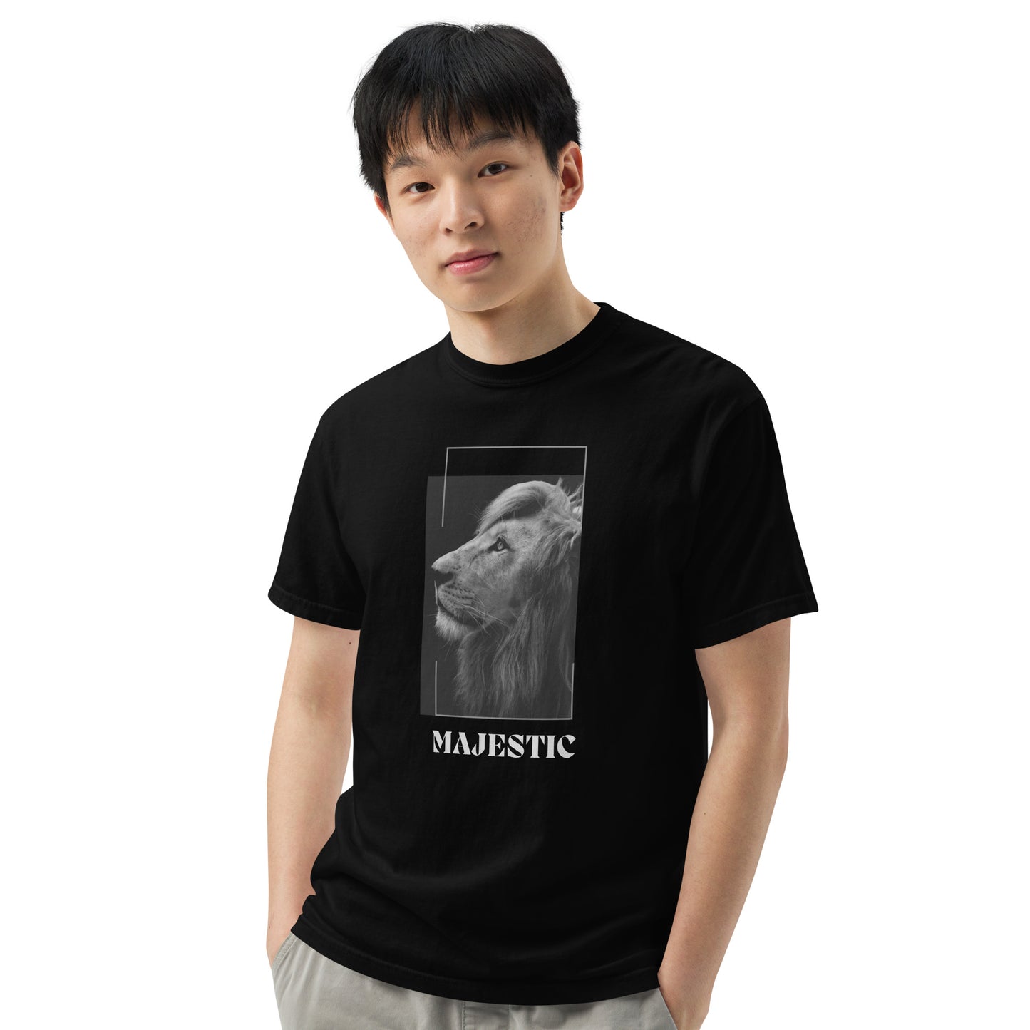 Men’s garment-dyed heavyweight t-shirt || Majestic