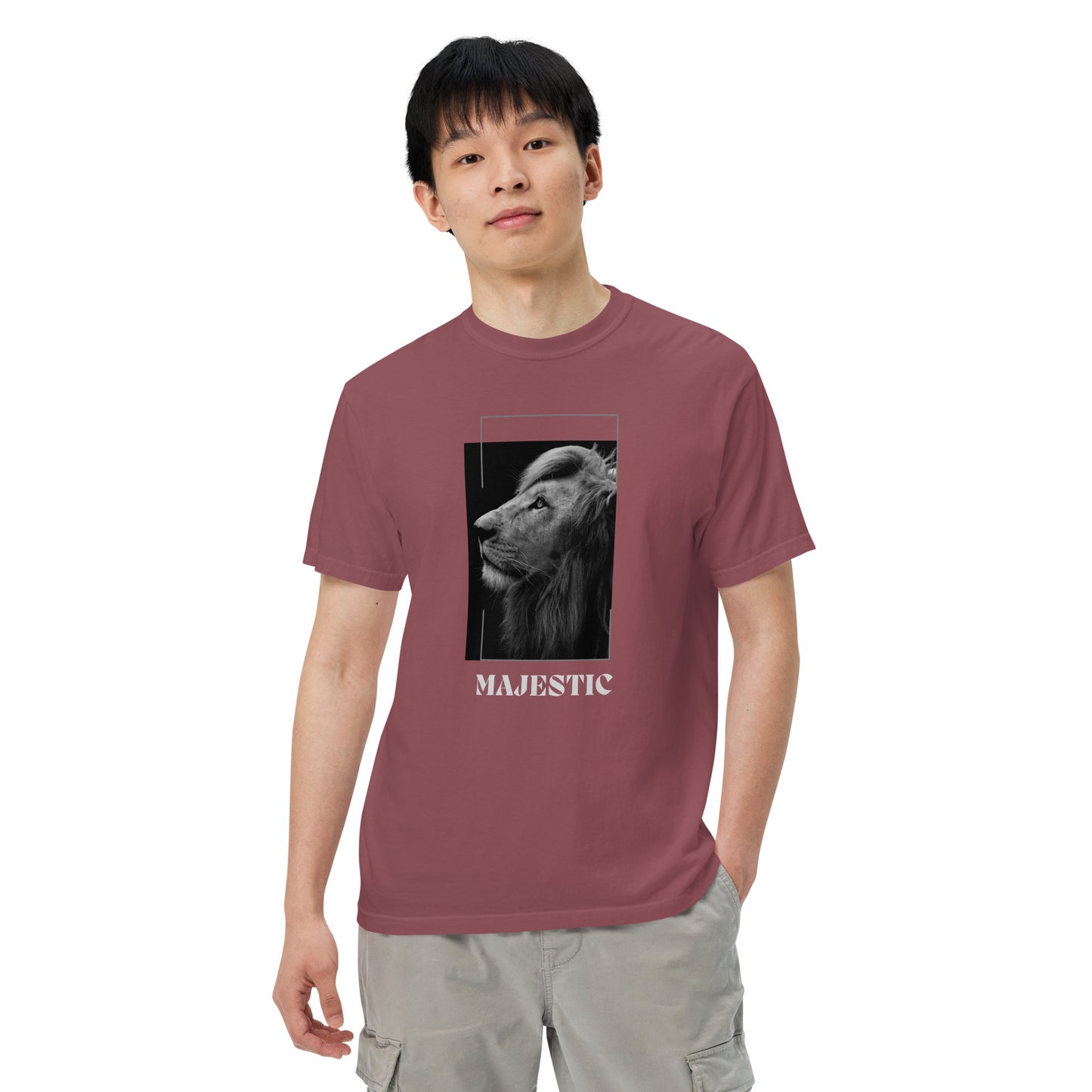 Men’s garment-dyed heavyweight t-shirt || Majestic