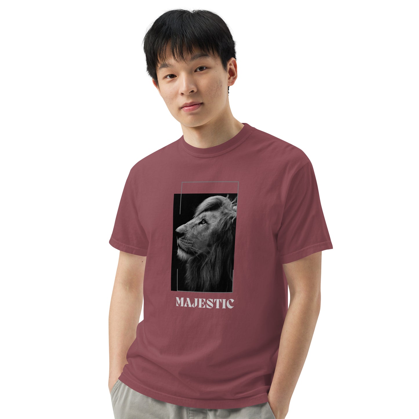 Men’s garment-dyed heavyweight t-shirt || Majestic