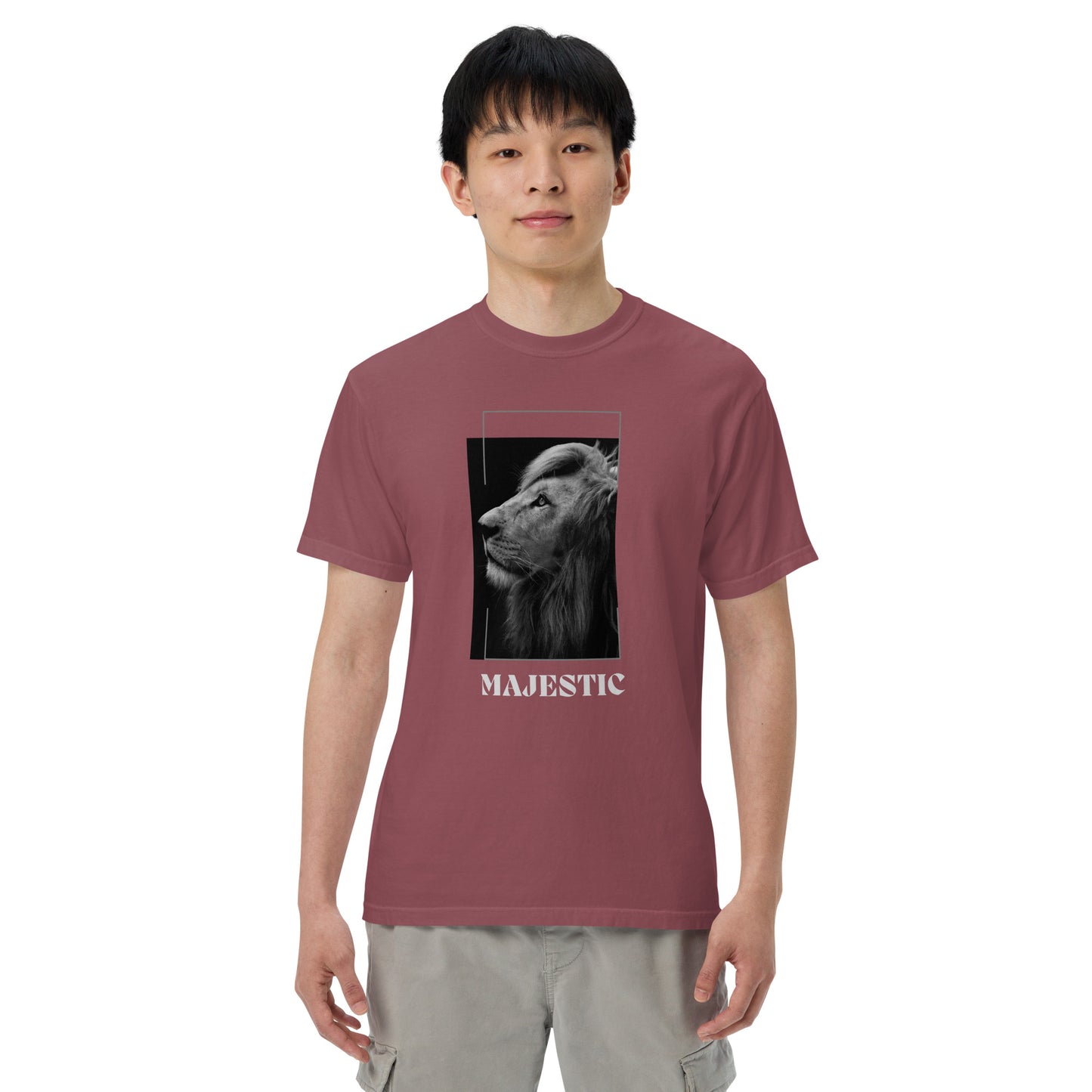 Men’s garment-dyed heavyweight t-shirt || Majestic