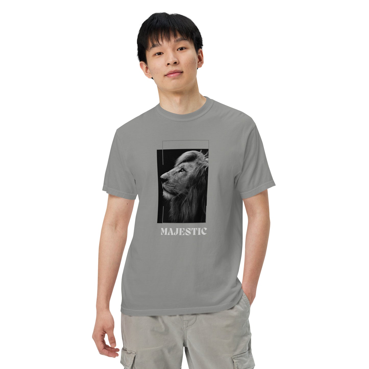 Men’s garment-dyed heavyweight t-shirt || Majestic