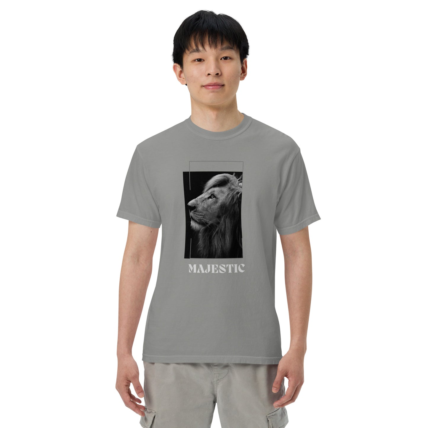 Men’s garment-dyed heavyweight t-shirt || Majestic