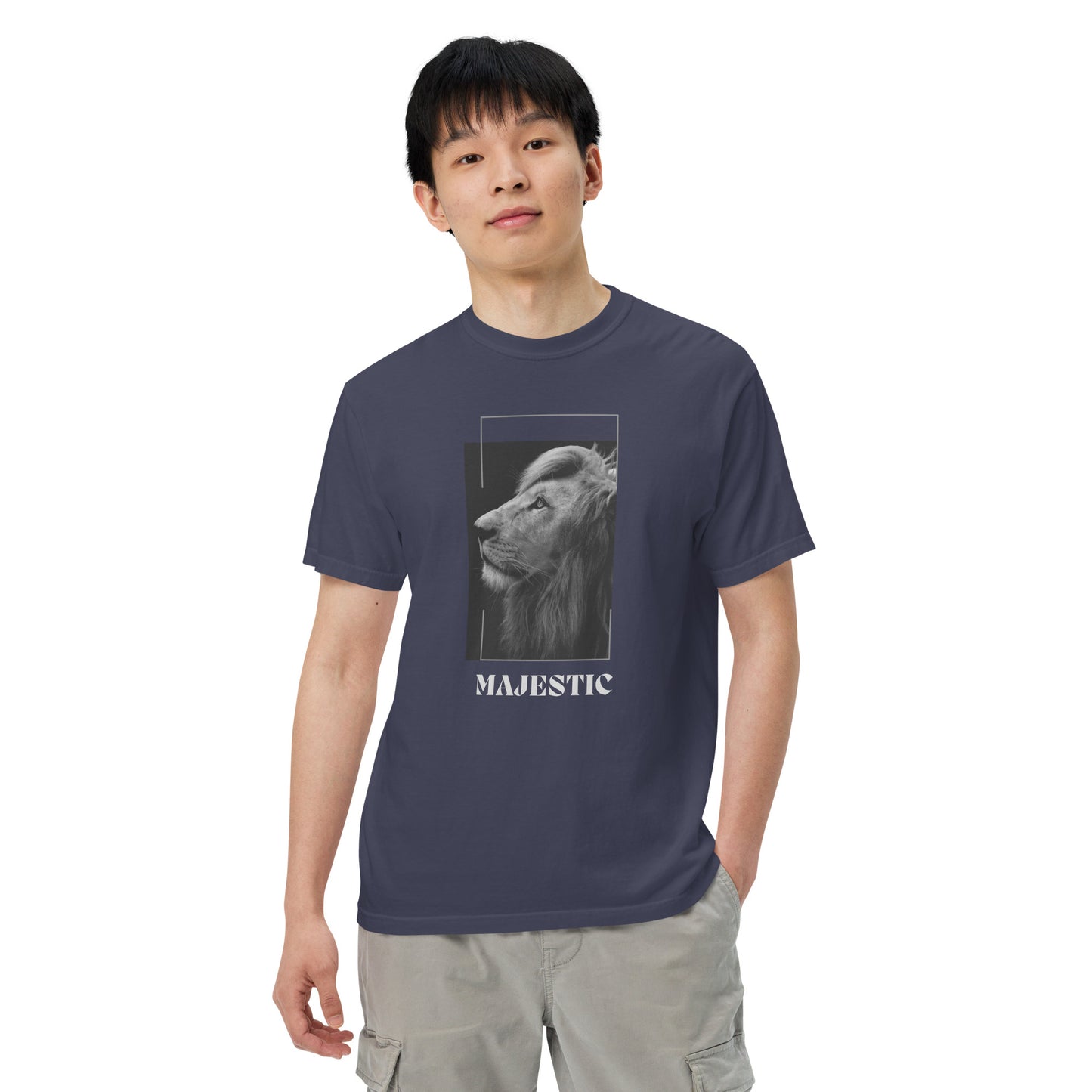 Men’s garment-dyed heavyweight t-shirt || Majestic
