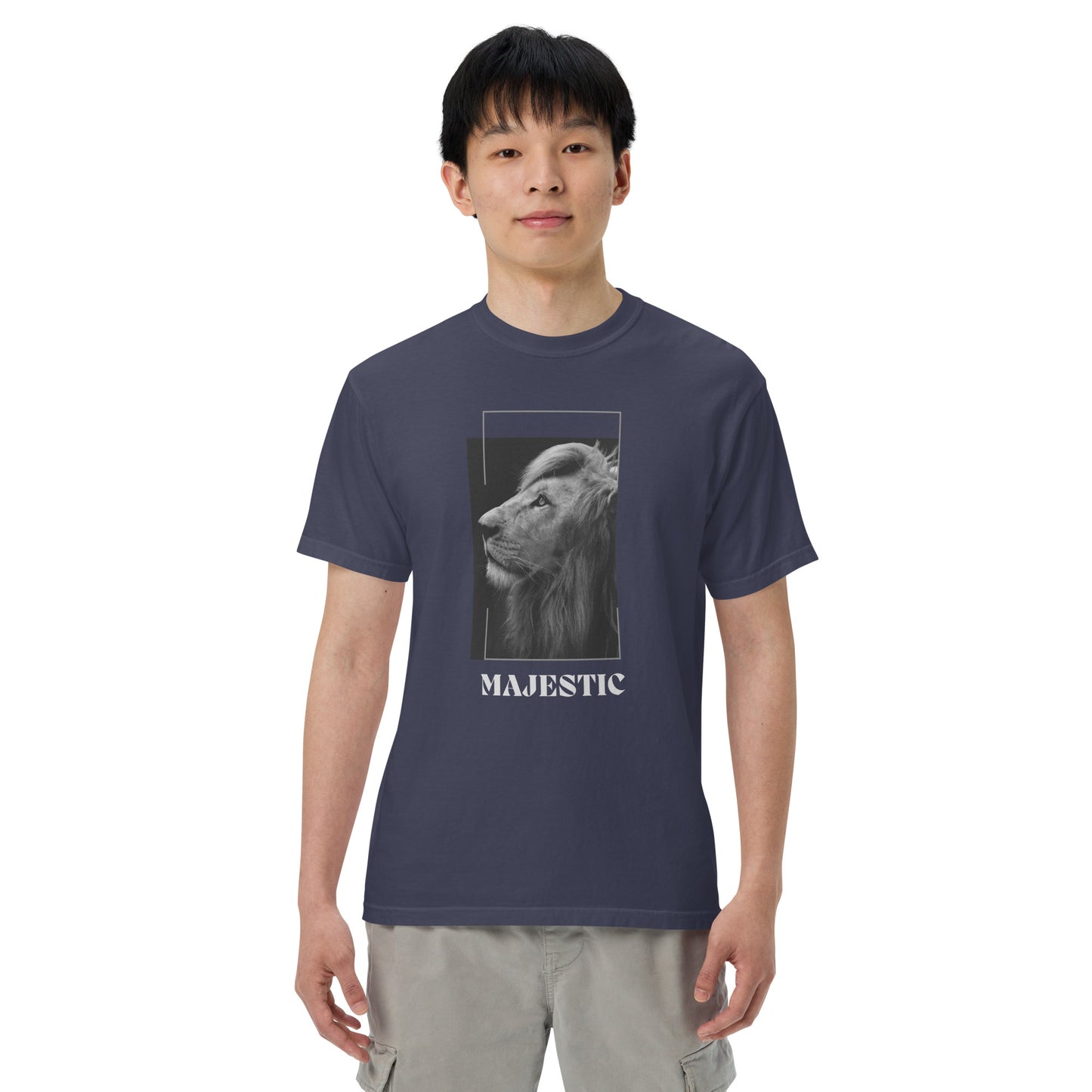 Men’s garment-dyed heavyweight t-shirt || Majestic