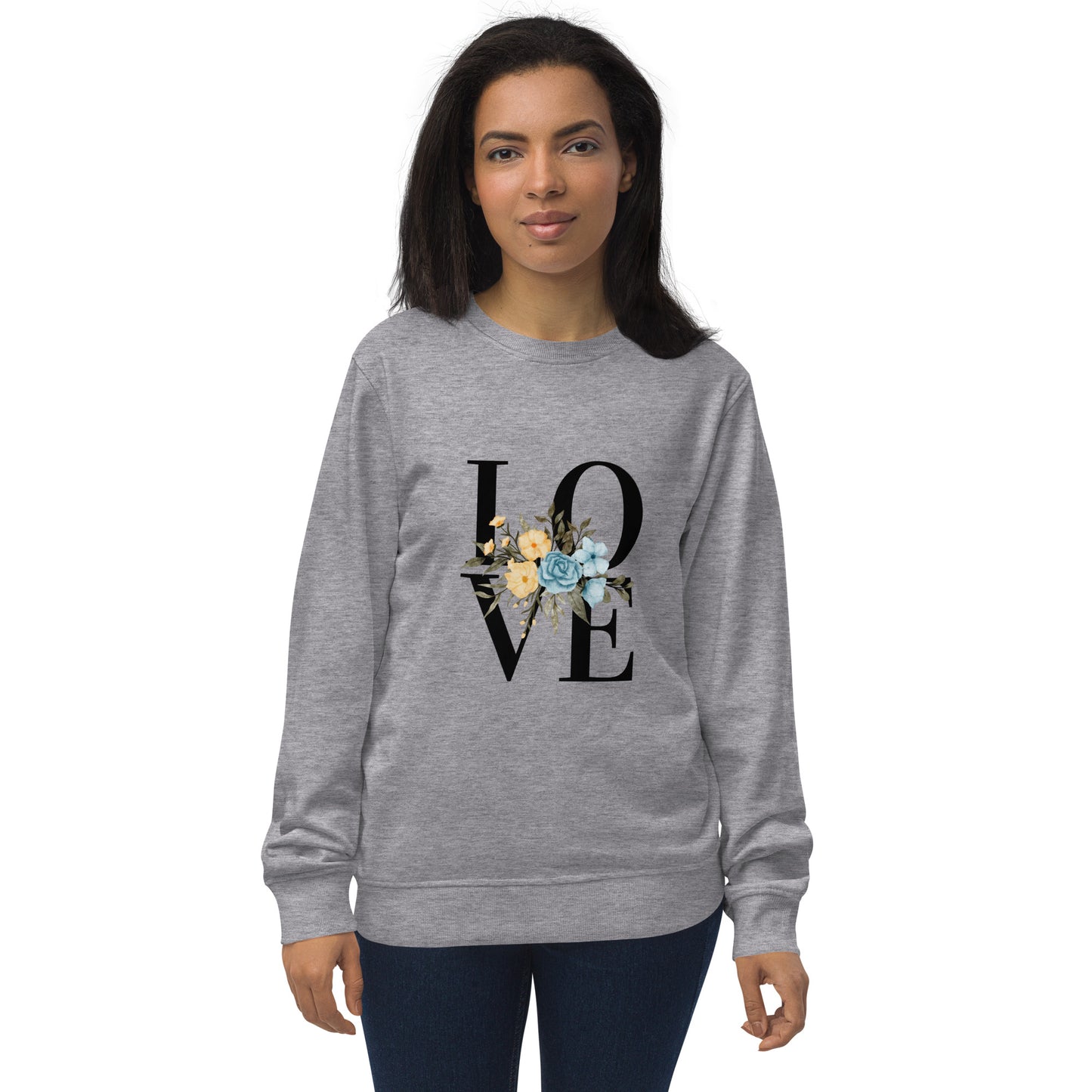 Unisex organic sweatshirt || Love