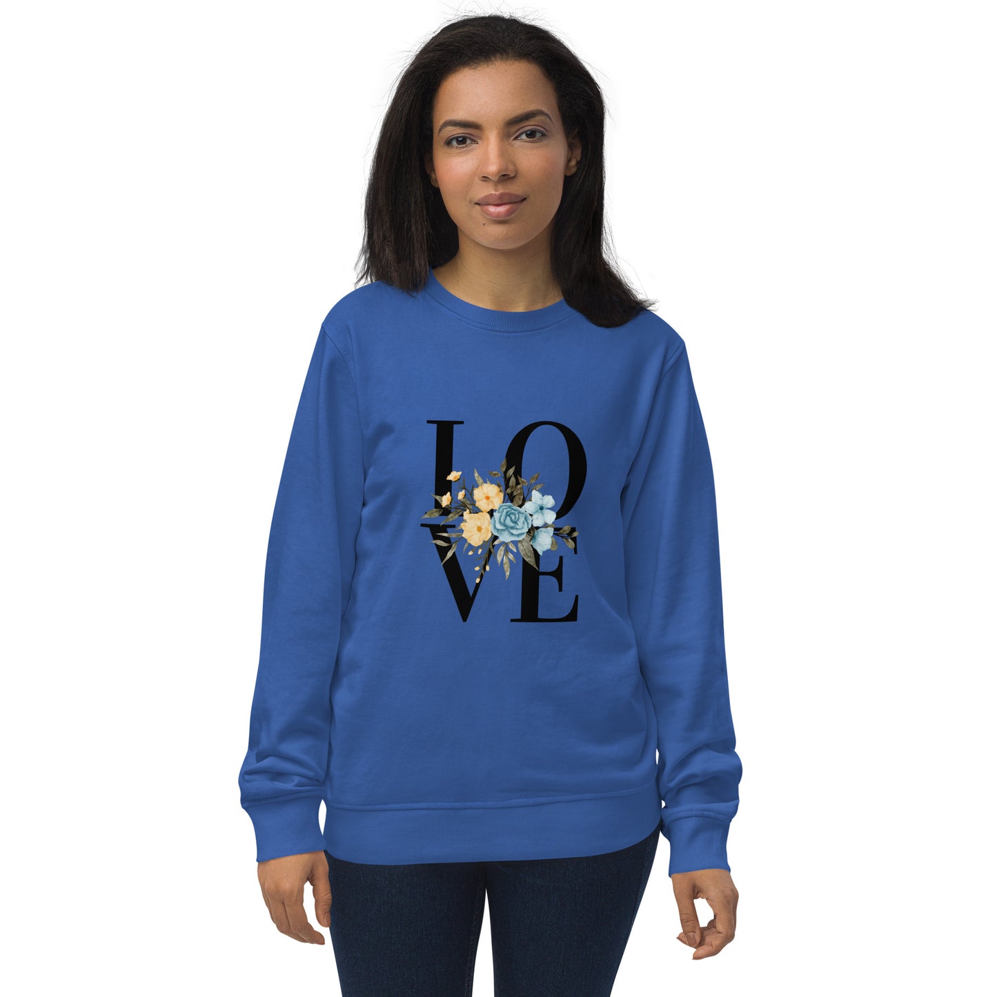 Unisex organic sweatshirt || Love