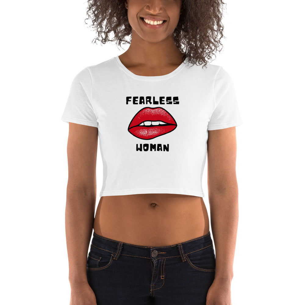 Women’s Crop Tee || Red lips