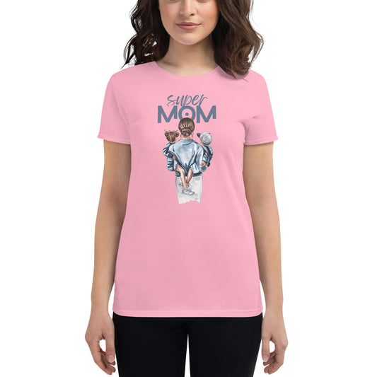 Women's short sleeve t-shirt || super mom