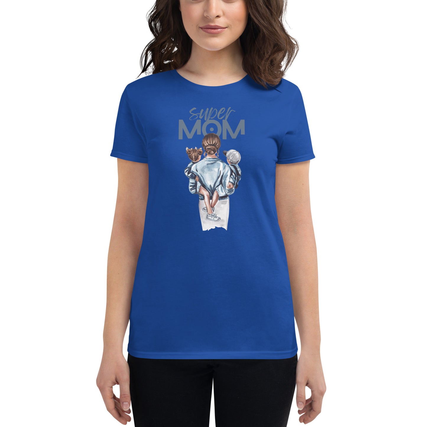 Women's short sleeve t-shirt || super mom